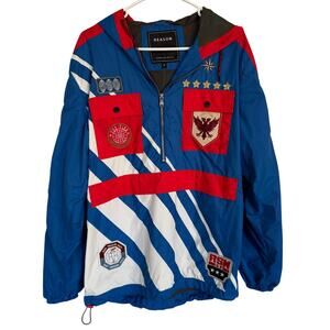 REASON BRAND‎ Windbreaker Pullover Podium Jacket Men’s Size Small Brand New